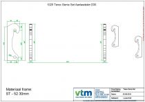 Terex / Genie - Set aanlasdelen, haken. Dikte 30mm