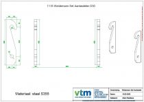 Weidemann / Wacker Neuson - Set aanlasdelen, haken.