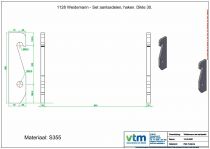 Weidemann / Wacker Neuson - Set aanlasdelen, haken
