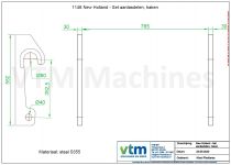 New Holland - Set aanlasdelen, haken (oude modellen).