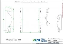 CW 3/30 - Set aanlasdelen, Hamerstoel. Dikte 35mm