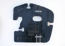 Frontgewicht gietstaal type NH taps gewicht 45 kg.