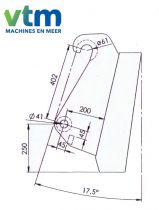 Venieri - Set aanlasdelen, Complete set haken + oplasringen.