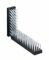 Texas / EuroFarm borstellatten hout L350mm B65mm wit nylon